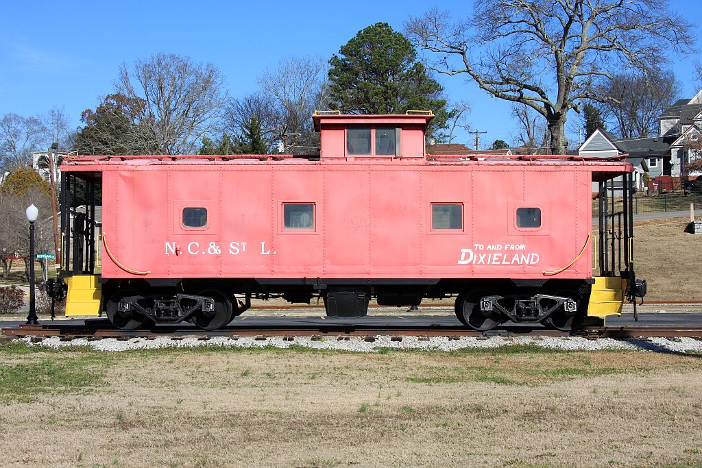 caboose on display